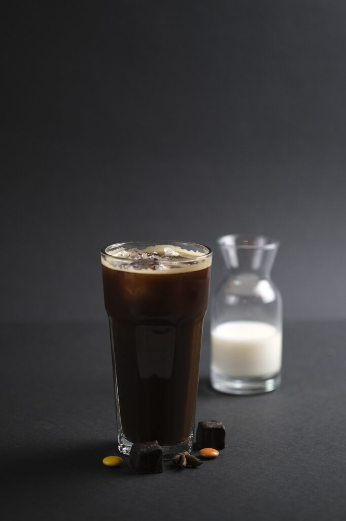 coffee, ice, summer, milk, coffee cup, cafe, food, cake, drink, espresso, tea cup, nature, crepe, caffeine, americano, latte, cup, barista, enjoy, fresh, sweet, tea, gray cup